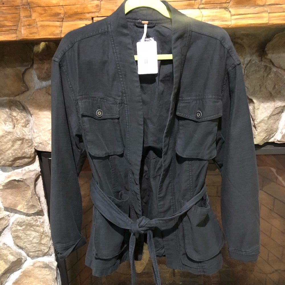NWT Free People Navy Anorak Jacket